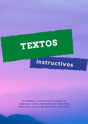 Textos Instructivos