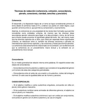 Técnicas de Redacción