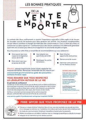 Conseils VAE restauration