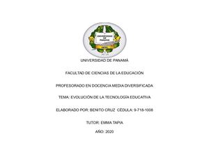 Tecnología Educativa Linea Tiempo