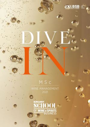 BSB Msc Wine Management 2021