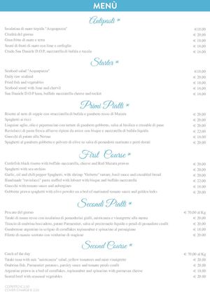 Menù Acquapazza