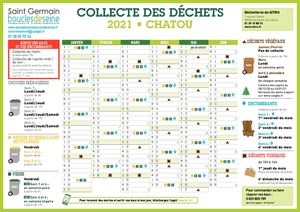 Calendrier collecte 2021