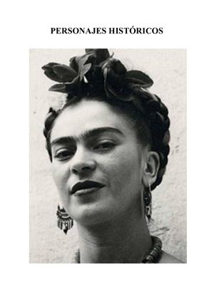 pERSONAJES HISTÓRICOS