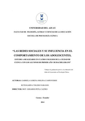 Problemas Y Mal Uso De Redes Sociales En Adolescentes Libro