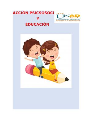 Cartilla Acción Psicosocial Y Educación