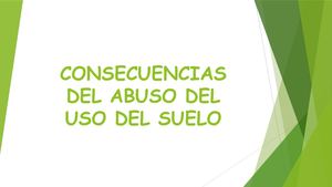 Consecuencias Del Abuso Del Uso Del Suelo Libro Electronico