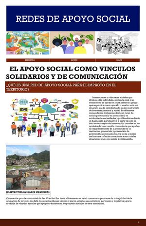 Redes De Apoyo Social Periodico Julieth Suarez
