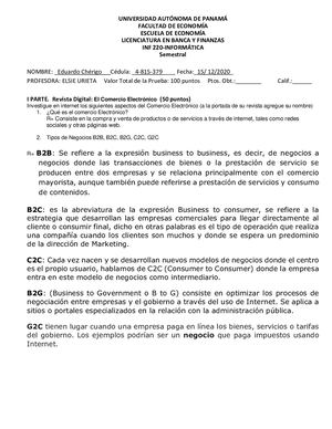 El Comercio Electrónico