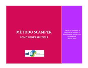 Metodo Scamper