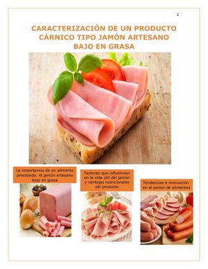 Jamón Artesano Bajo En Grasa
