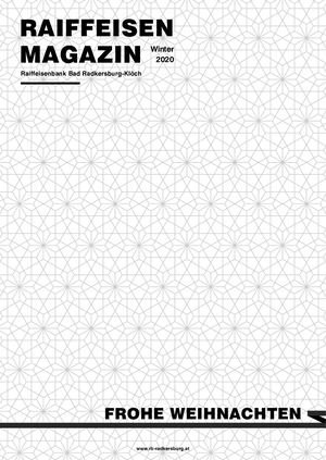 Kundenmagazin der Raiffeisenbank Bad Radkersburg-Klöch