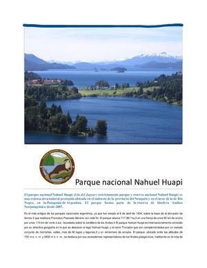 FOLLETO PARQUE NAHUEL HUAPI