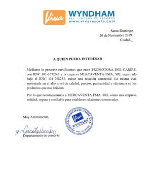 CARTAS RECOMENDACIÓN CLIENTES