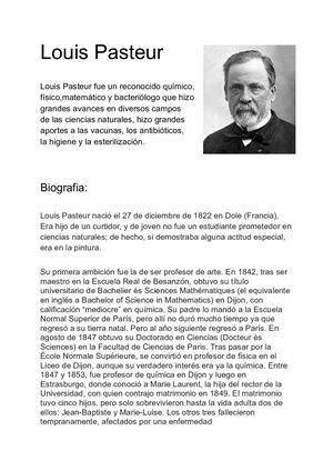 Louis Pasteur Biografia -AIrazoqui 2A