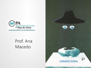 Fernando Pessoa Ortónimo Síntese Temática