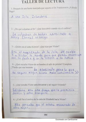 Adrian Cevallos 8vo F El Ultimo Taller De Frankestein