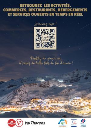 Affiche QR Code Noël etl Nouvel An - A4