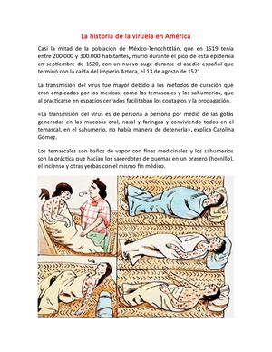 La Historia De La Viruela En América