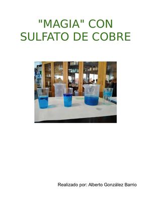 "Magia" Con Sulfato De Cobre