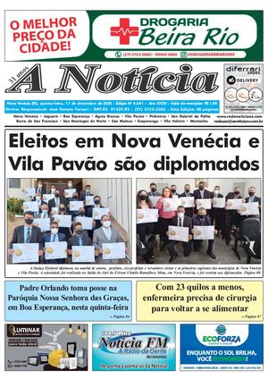 JORNAL A NOTÍCIA, EDIÇÃO 4.641