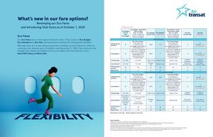 Air Transat Eco Fares, Club Fares And Pom Offer En