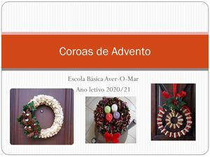 Coroas De Advento- 3º ciclo