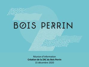 Présentation de la future ZAC Bois Perrin