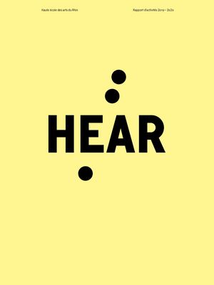 Rapport d'activités HEAR 2019-2020