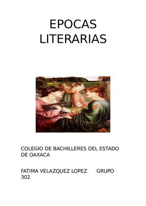 Epocas Literarias