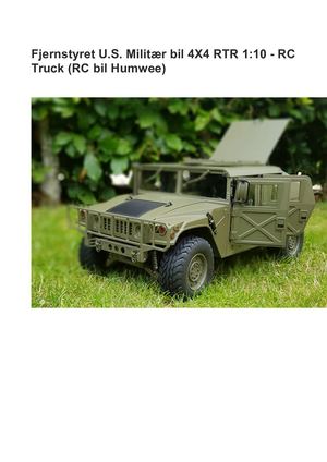 Fjernstyret bil U. S. Humwee