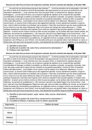 Stage Différenciation Discours Jules Ferry
