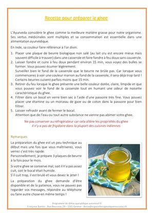 Recette Ghee