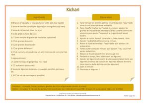 Recettes Kichari