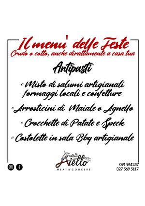 Menù Fratelli Aiello