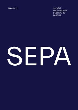 SEPA - SOciété d'Equipement des Pays de l'Adour 2020 - 2021