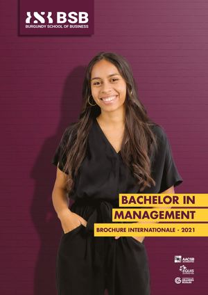 BSB Bachelor Programme 2021 version française