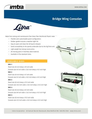 Libra Bridge Wing Consoles