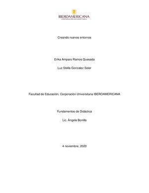 Creando Nuevos Entornos