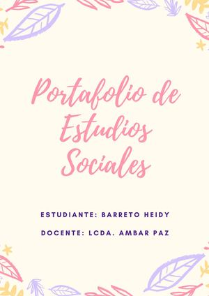 Portafolio de Ciencias Sociales