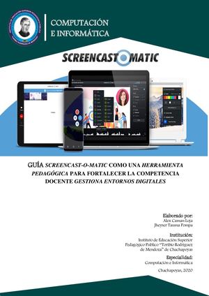 Guía de Screencast O Matic