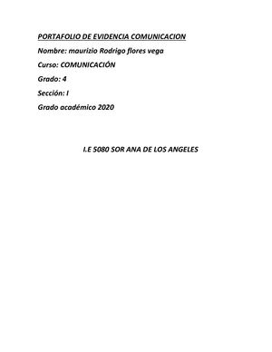 Portafolio Virtual Comunicacion 4to Maurizio Flores Vega