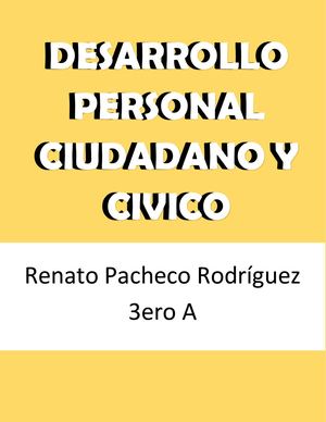 Portafolio de Desarrollo Personal, Ciudadana Y Cívica