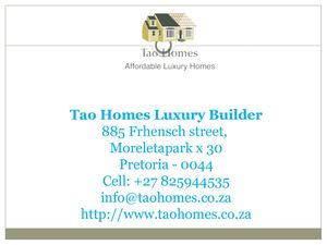 Building Contractor And Home Builder Pretoria South Africa