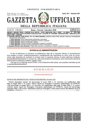 Dpcm 3 Dicembre 2020 2