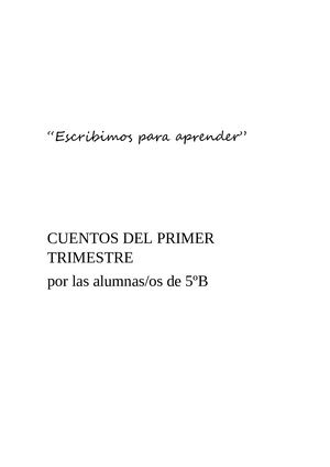 Cuentos Del Primer Trimestre