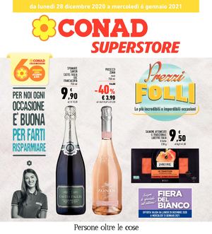 Volantino Conad Superstore Emilia Nord Ovest 28 Dicembre 2020 06 Gennaio 2021