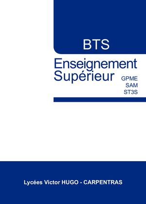 Catalogue Bts Victor Hugo Carpentras