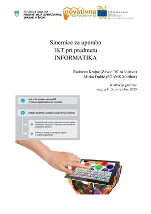 Informatika Posodobljene IKT Smernice INF 2020 Ver 5