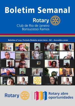 BOLETIM 15 ROTARY CLUB DE RIO DE JANEIRO - BONSUCESSO RAMOS